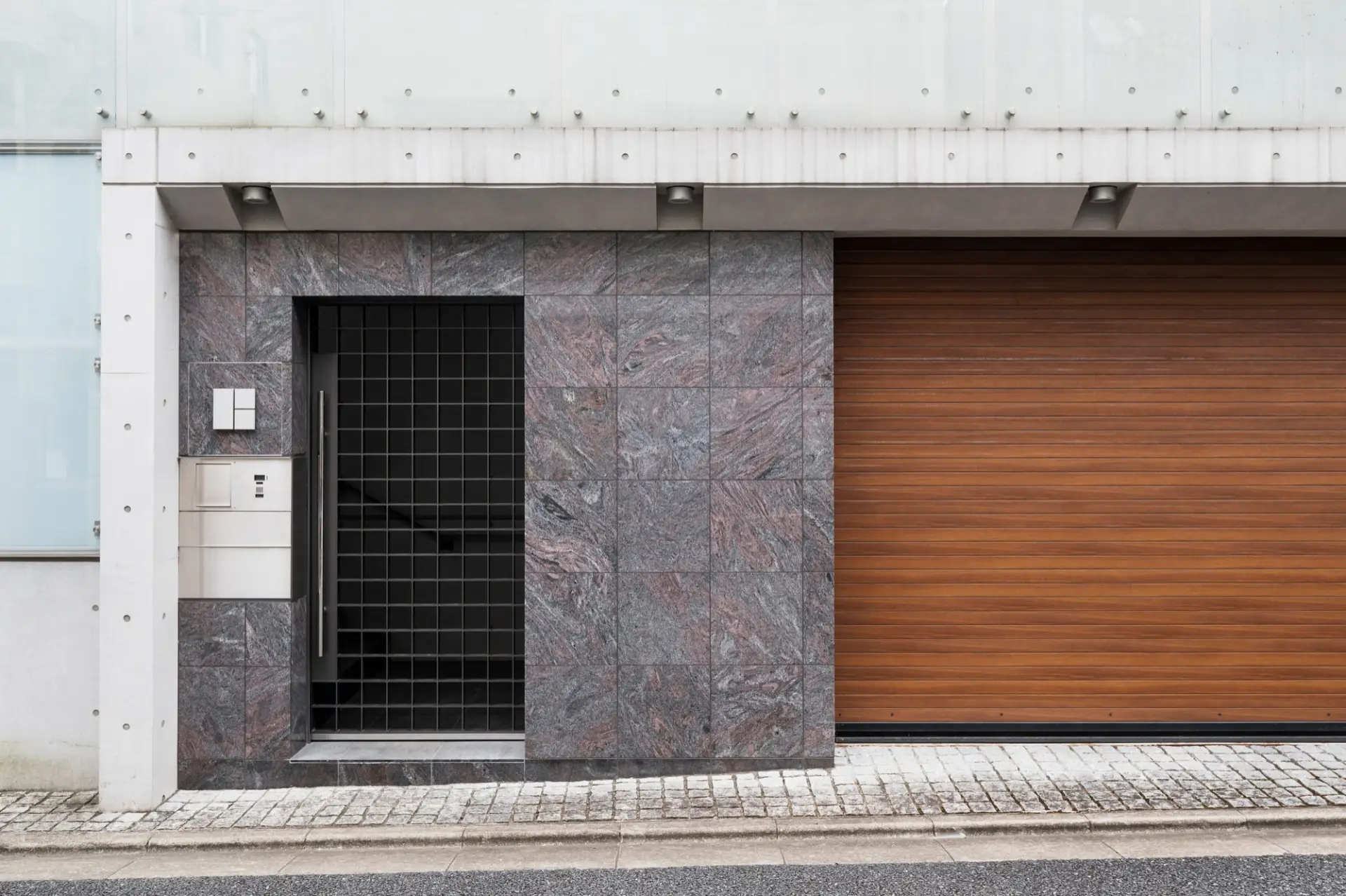 Modern Door with Modern Garage Door